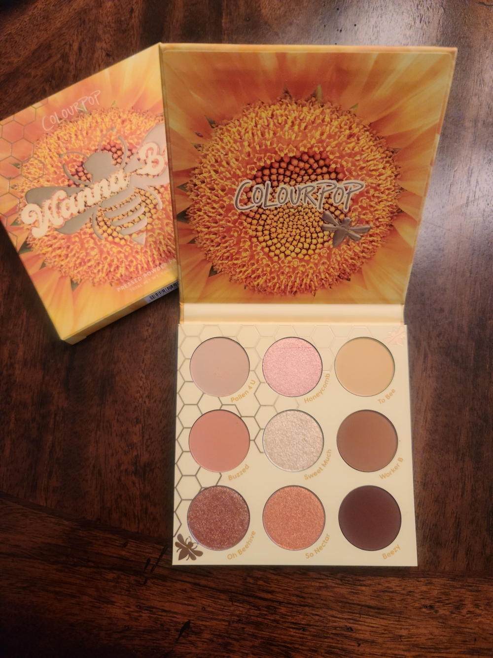 💋ColourPop Wanna Bee Neutral Eyeshadow Palette -  Yellow, Pink & Peach Tones💅